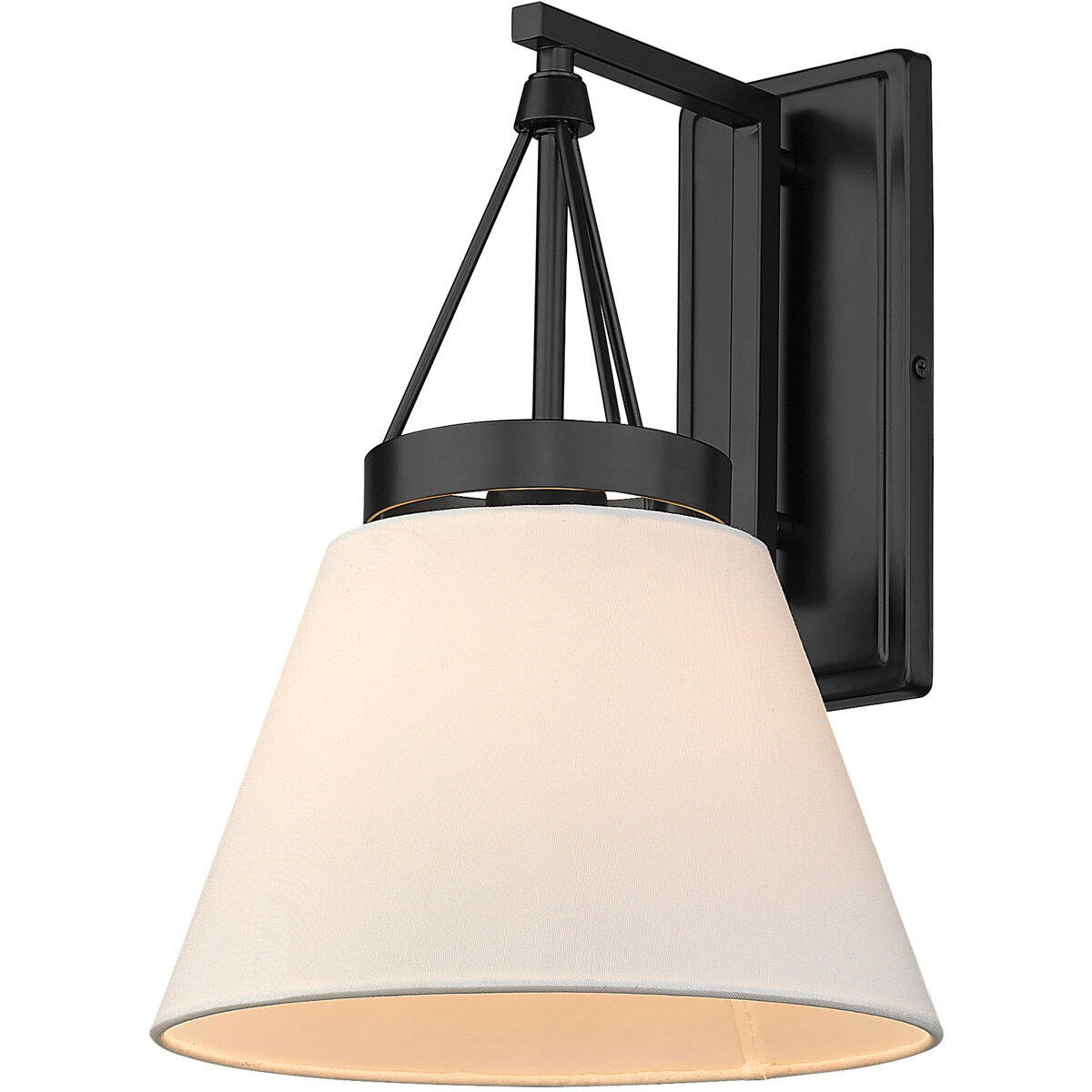 Matte black wall light 2025